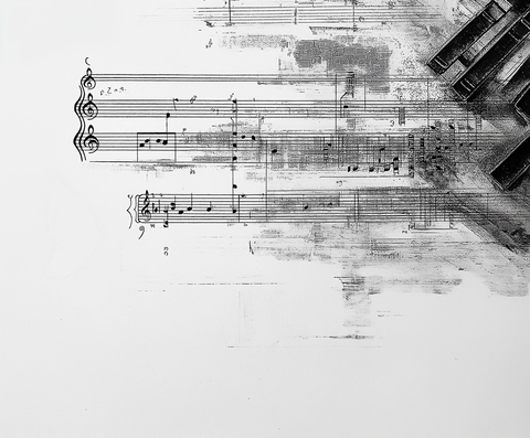 钢琴乐谱纸张