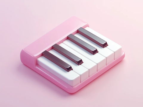 白色钢琴键游戏按钮