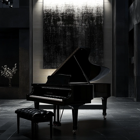 黑白房间大钢琴