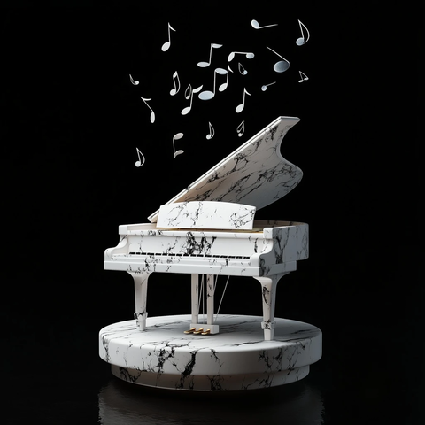 悬浮钢琴螺旋上升