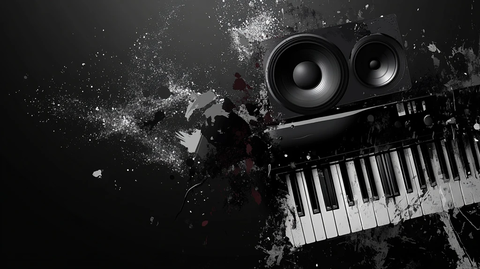 钢琴音乐与音响组合