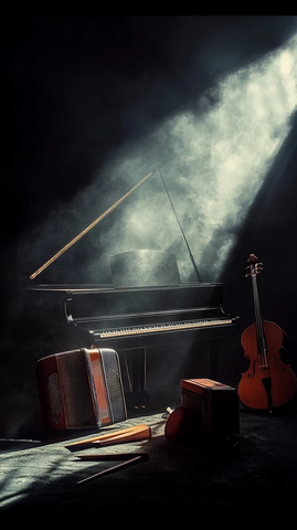 钢琴与手锯巴拉莱卡手风琴