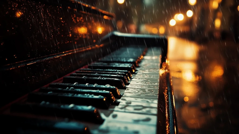 深睡钢琴雨声伴奏