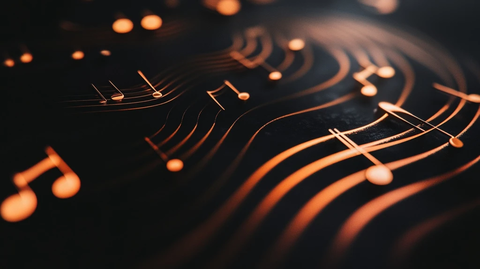 标准音质音乐曲线海报