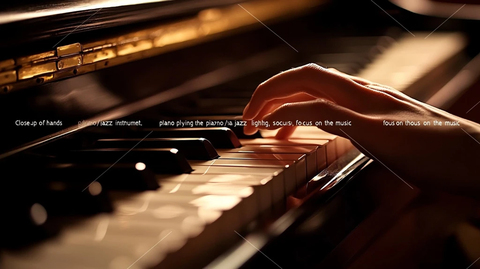 钢琴演奏双手特写