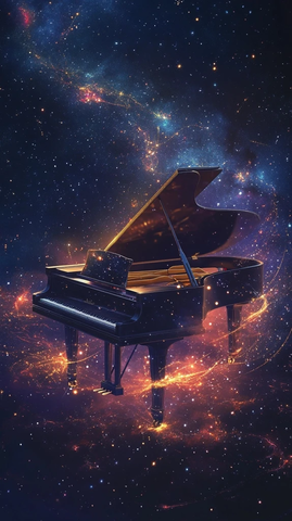 星空钢琴与星座光辉
