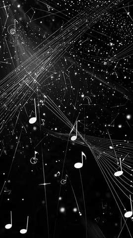 音乐几何线稿壁纸