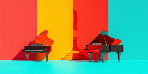 爵士节钢琴装置艺术