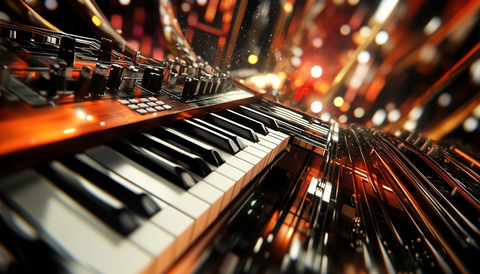 乐器弦线美景实拍图