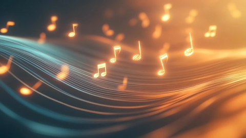 音乐光波悬浮光影空间