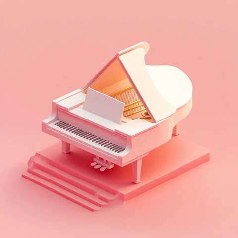 钢琴模型细节展示