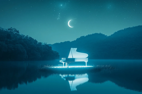 月光湖岛钢琴森林