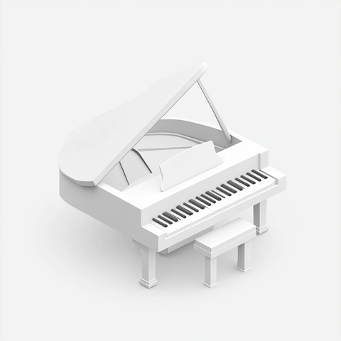 电钢琴图标矢量设计