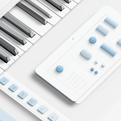 和弦降落钢琴界面设计