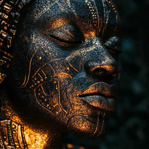 神秘非洲神像铜像