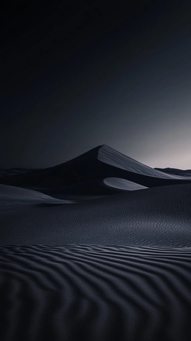 黑沙沙漠夜色全景