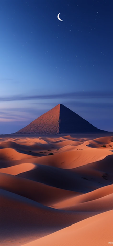 金字塔独立沙漠夜晚
