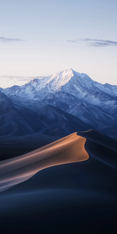 雪峰沙漠沙丘对比