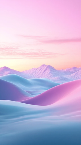 粉色蓝色沙丘宽景