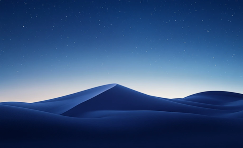 夜空繁星纯净蓝色背景