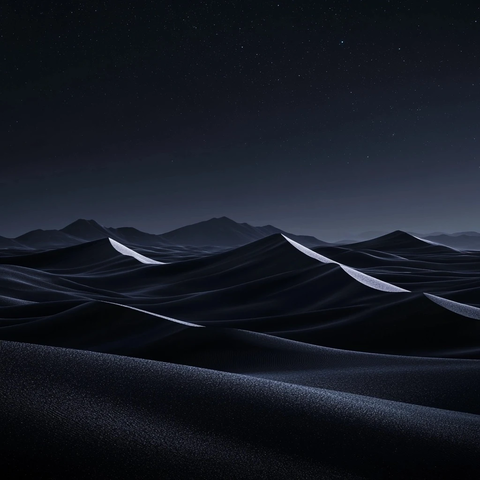 黑沙沙漠夜空高对比
