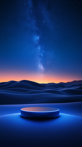 沙漠星空下的套装展示