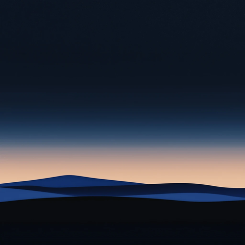 深蓝夜空与密集星空