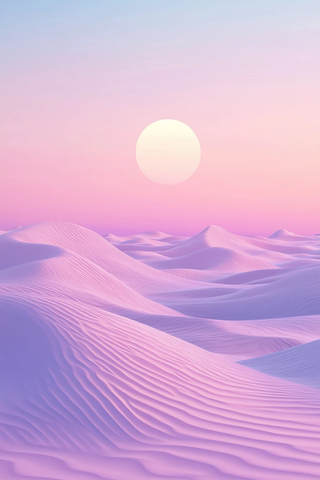 梦幻沙漠丘陵画布