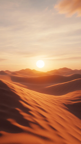 沙漠沙丘无尽延伸