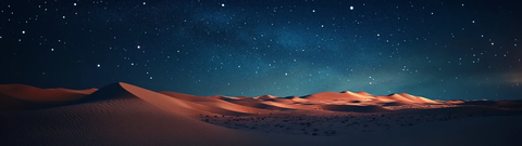 沙漠星空夜色宁静