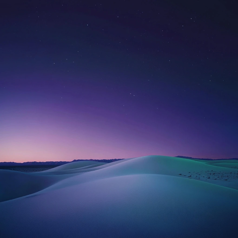 沙漠夜晚天空渐变色