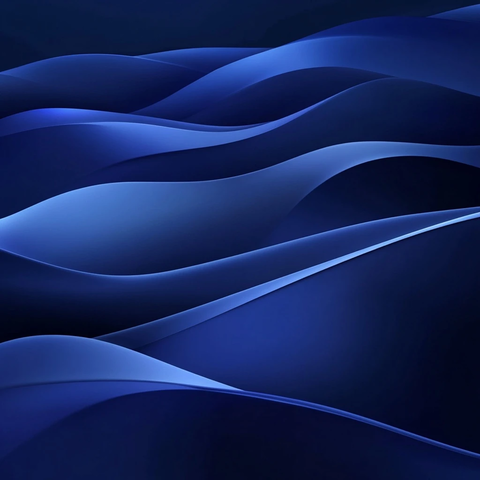 蓝色沙丘流动抽象形状