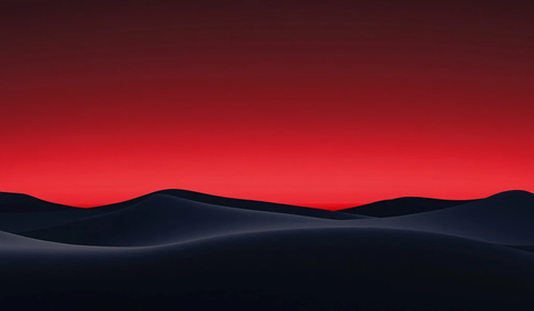 暗红渐变天空沙丘