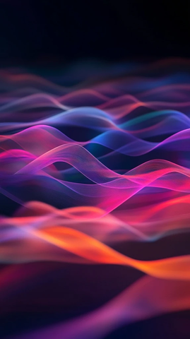 音乐节奏抽象彩色波浪