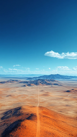 沙漠与天空的交界