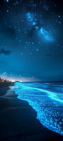 荧光海浪星空梦幻夜