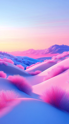 粉蓝沙丘渐变背景