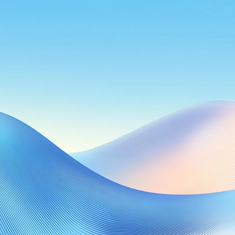 蓝白渐变曲线模糊背景