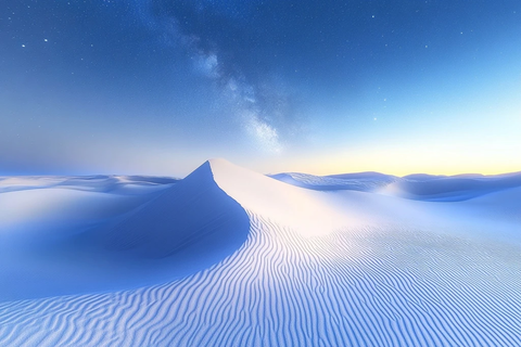 沙漠星夜沙纹星轨