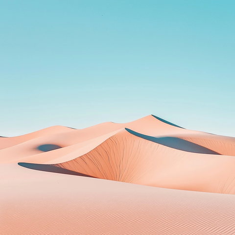 柔和沙漠色调与简洁景观