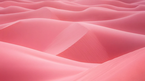 粉色沙丘低阳阴影