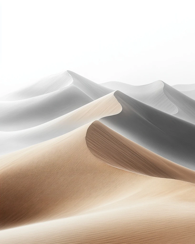 沙漠沙丘无限延伸