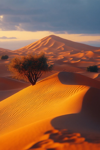 沙漠新生儿与自然景观