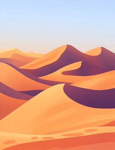 沙漠卡通风景