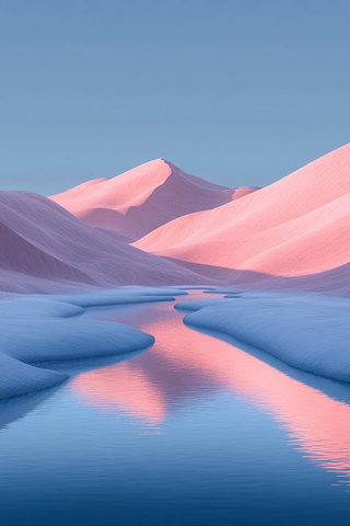 沙漠沙丘与抽象路径