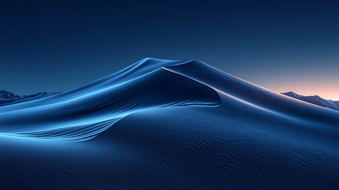 沙漠斜坡与黑色背景