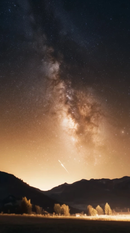 星空银河流星尘埃