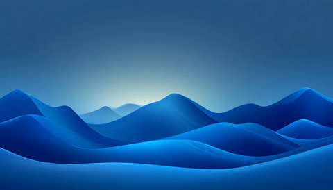 蓝色背景证书山峰图