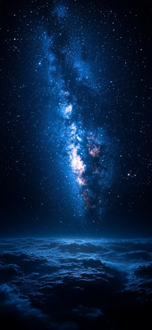 夜空银河与繁星