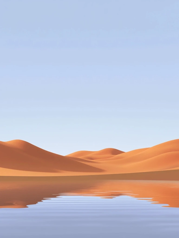 沙丘水影动画场景